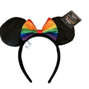 Disney PRIDE Sequin Ears with Colorful Bow